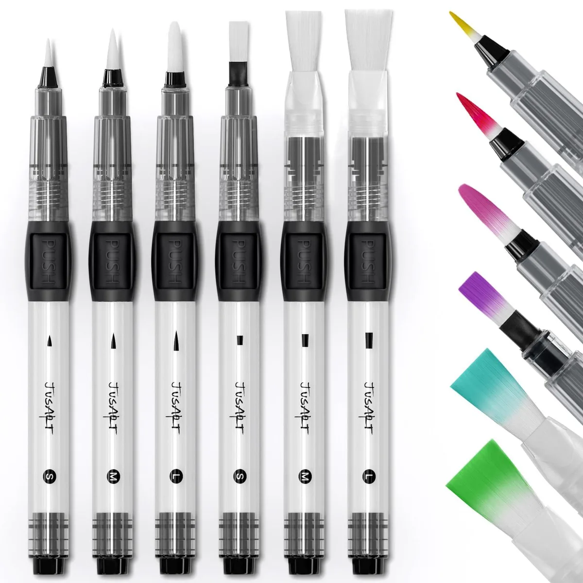 Avery JAZLSB001-6 Water Brush Pens 6-Pack Fine Art — product photo