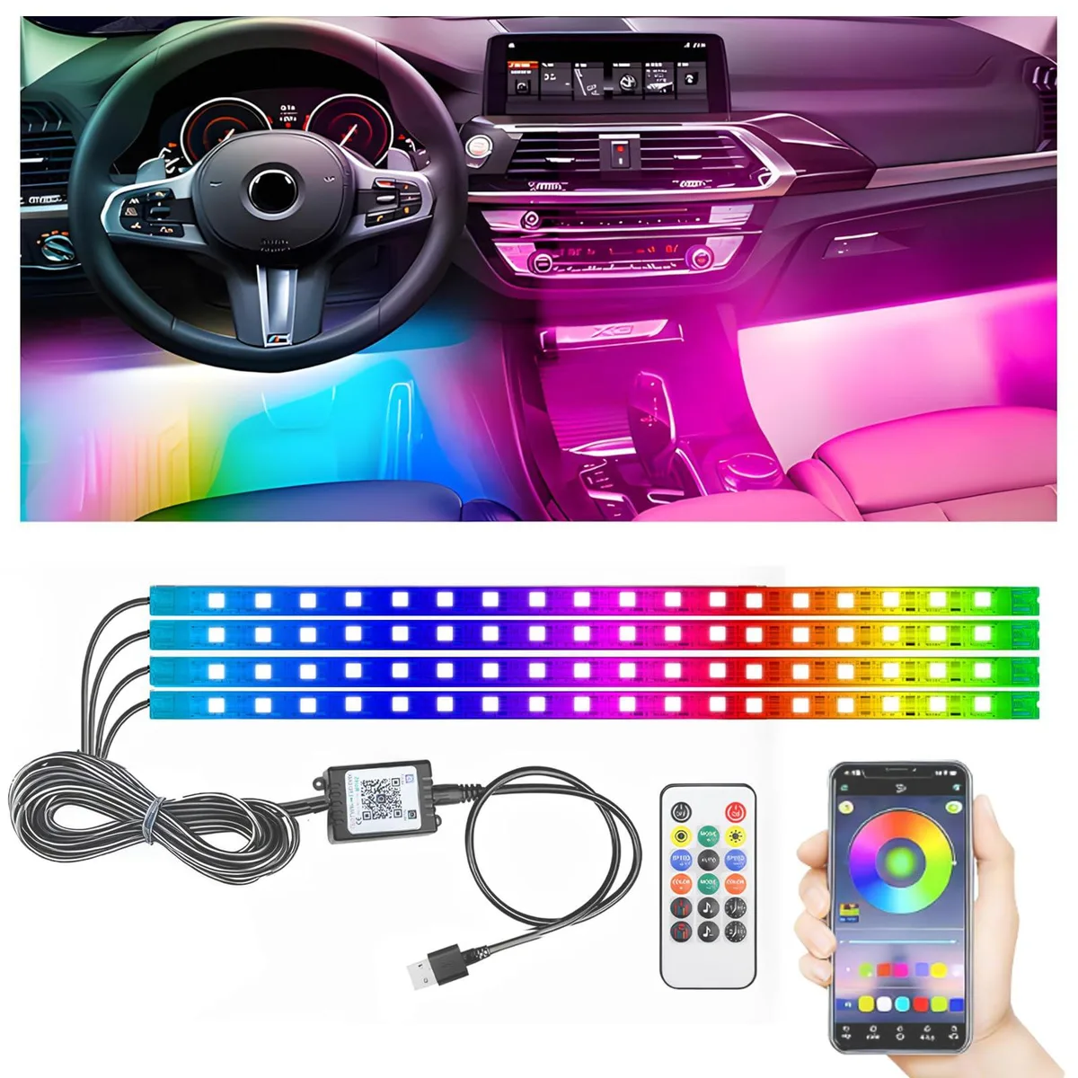  5.7FT 48LED RGB USB Automotive Specialty Lighting — product photo
