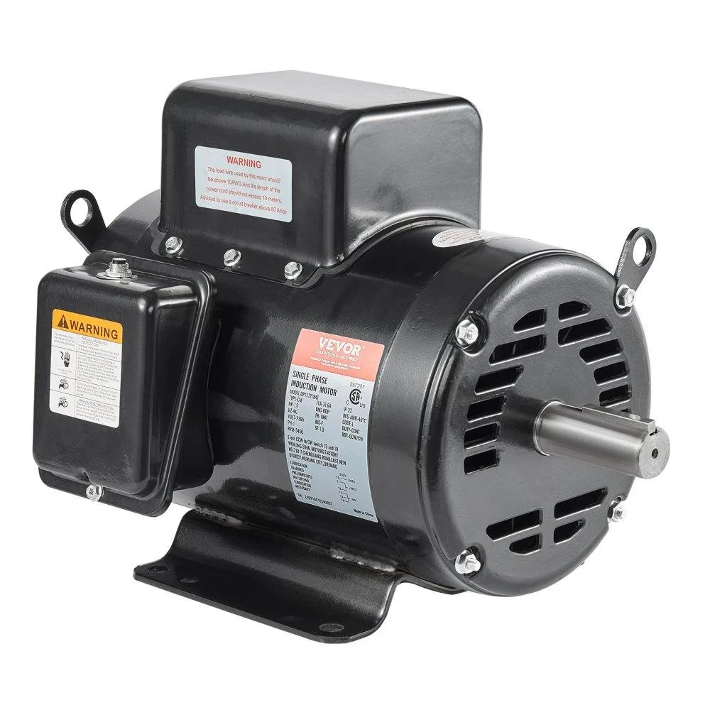 VEVOR VEVOR 7.5HP 230V 3450RPM 184T Frame 1-1/8" Keyed Shaft 2.75" Length Air Compressor Motor — product photo