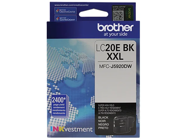 Brother Brother LC20EBK Super High Yield Ink Cartridge Black 2400 Pages — product photo