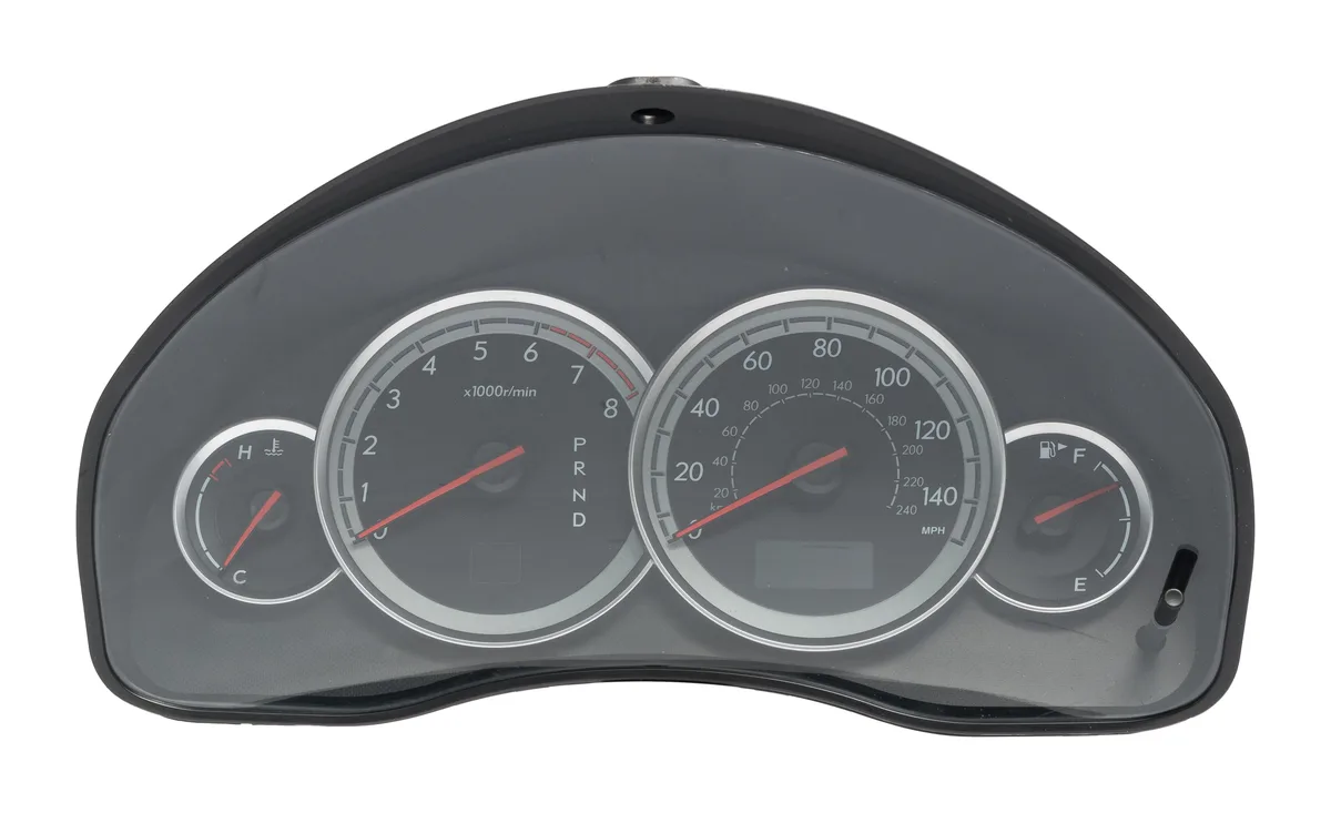 1 Factory Radio 1 Factory Radio 85014AG02A Speedometer Gauge Cluster Panel 2005 Subaru Legacy — product photo