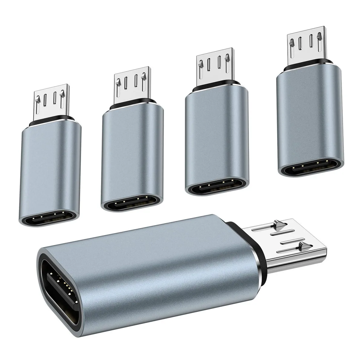 Cebkit USB C to Micro USB Adapter 5Pack USB 2.0 3.0A 480Mbps — product photo