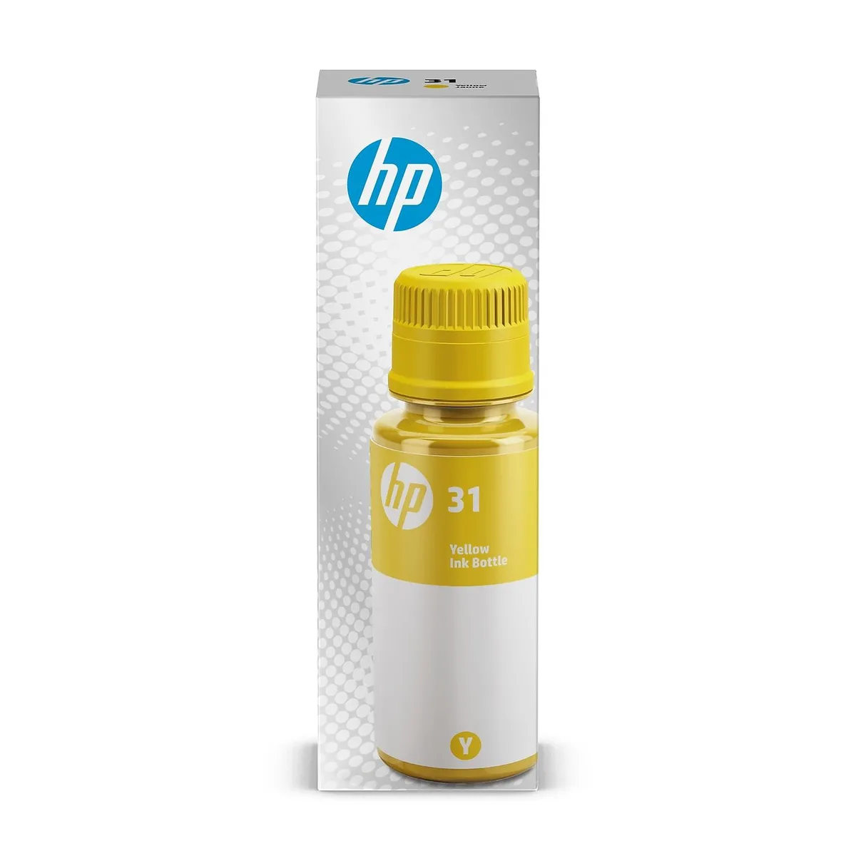 HP HP 31 70-ml Yellow Original Ink Bottle 1VU28AN ink cartridges (genuine brands) — product photo