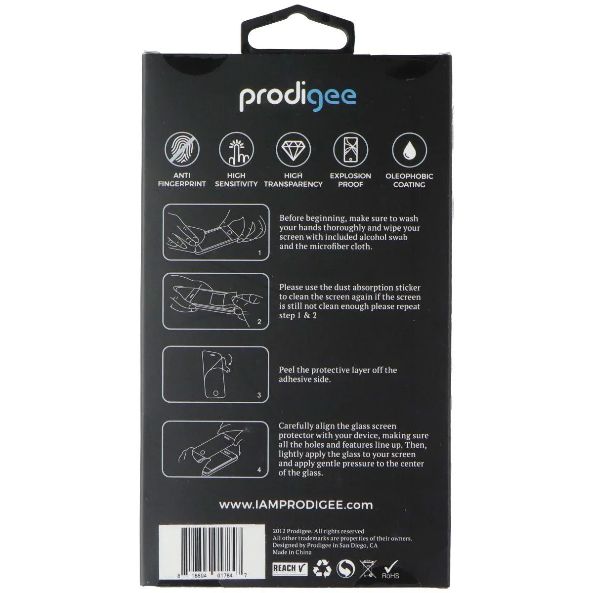 Clear tempered glass screen protector for iPhone 7