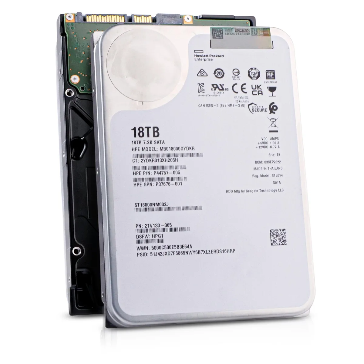 Seagate Seagate ST18000NM002J 18TB 7200 RPM SATA 6.0Gb/s 256MB 3.5in internal hard drive — product photo
