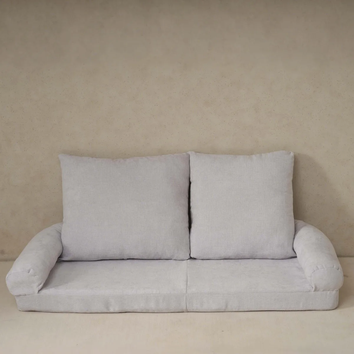 tuphen tuphen Convertible Fold-Out Single Sofa Bed Right Part White Metal 18 Adjustable Sections — product photo