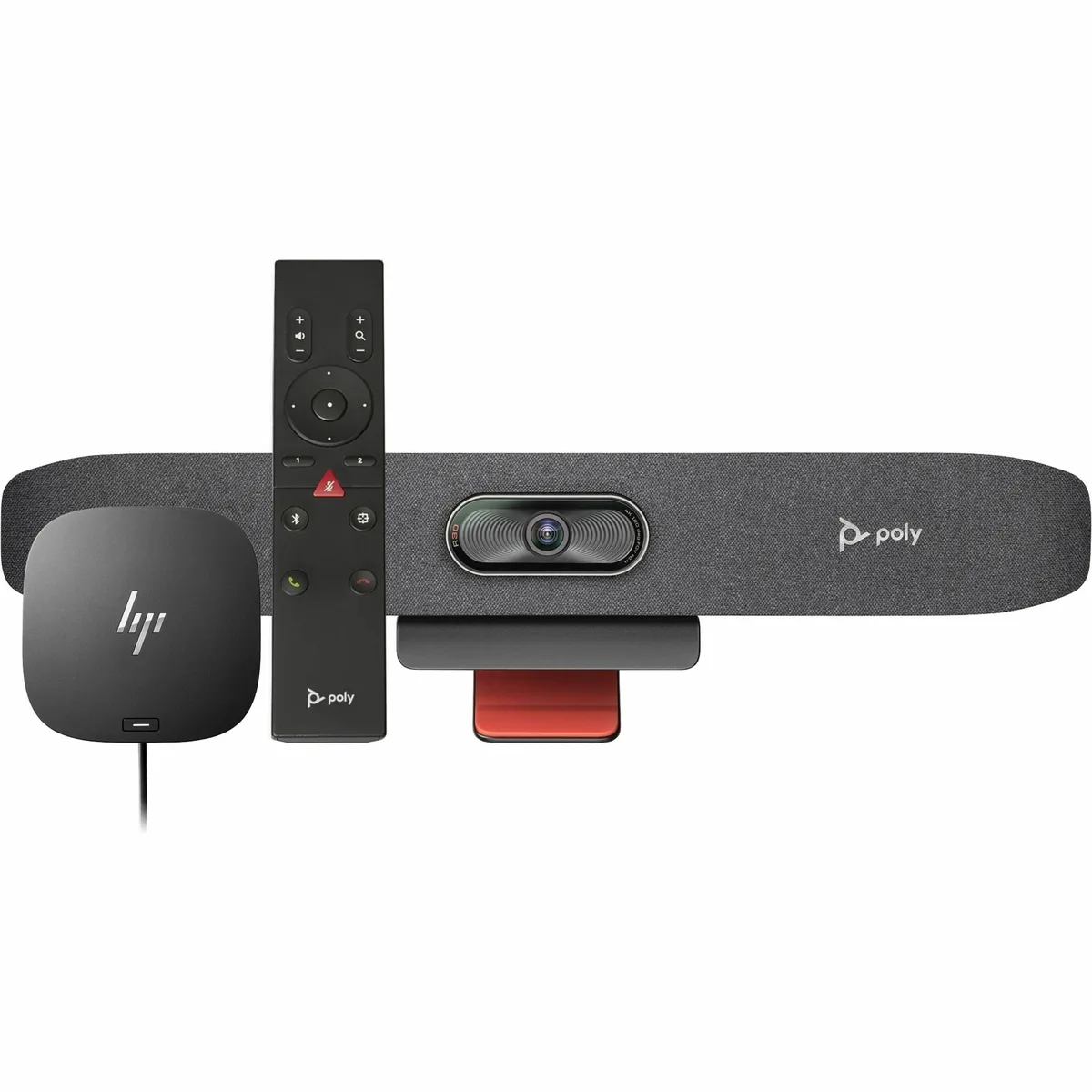 HP HP 9U3U1AA Poly Studio R30 USB Video Bar and BT Remote with HP USB-C Dock G5 — product photo