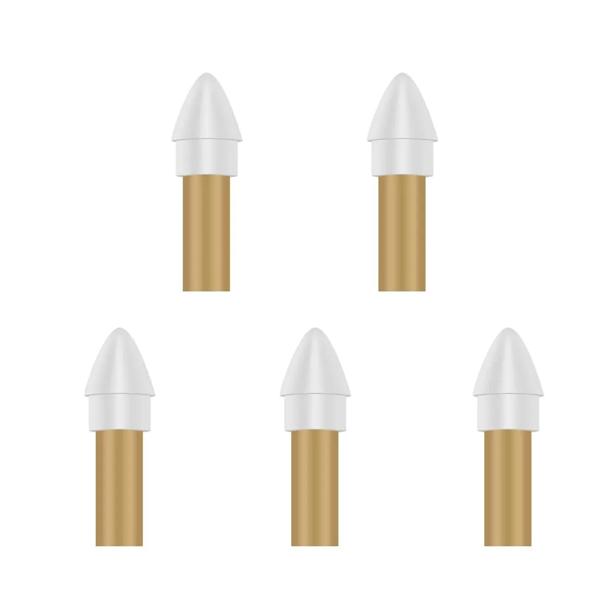  Bbata ID606 Replacement Stylus Nibs 5 Pack White — product photo