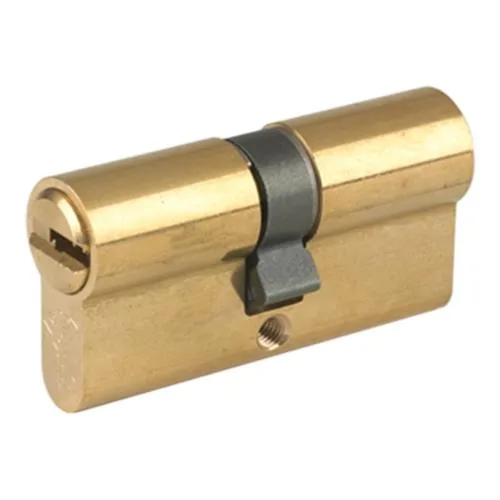 Mul-T-Lock Mul-T-Lock E33C33D-05 Euro Profile Double Cylinder Brass US05 Interior Turn Knob 006 Keyway door lock — product photo