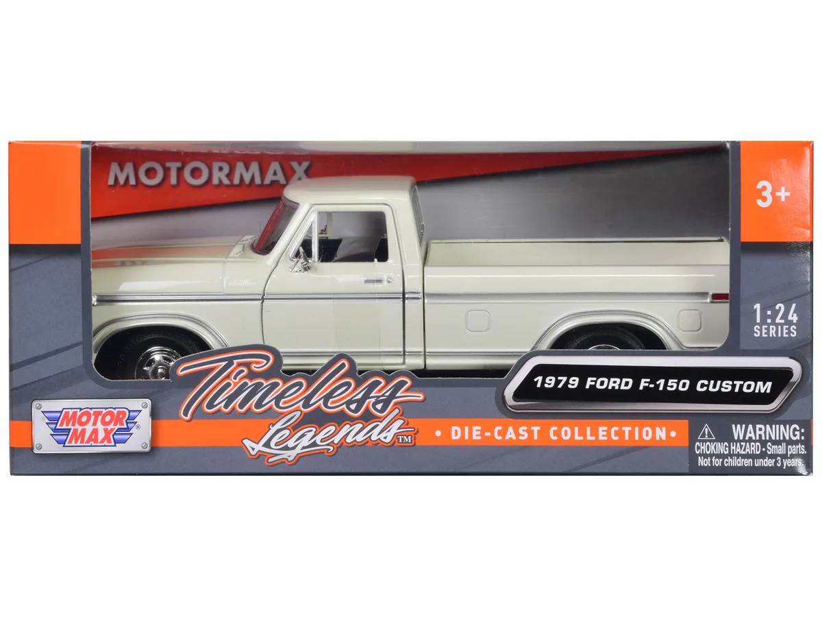 MOTORMAX MOTORMAX 1979 Ford F-150 Pickup Truck White 1/24 Diecast hobby collectible — product photo