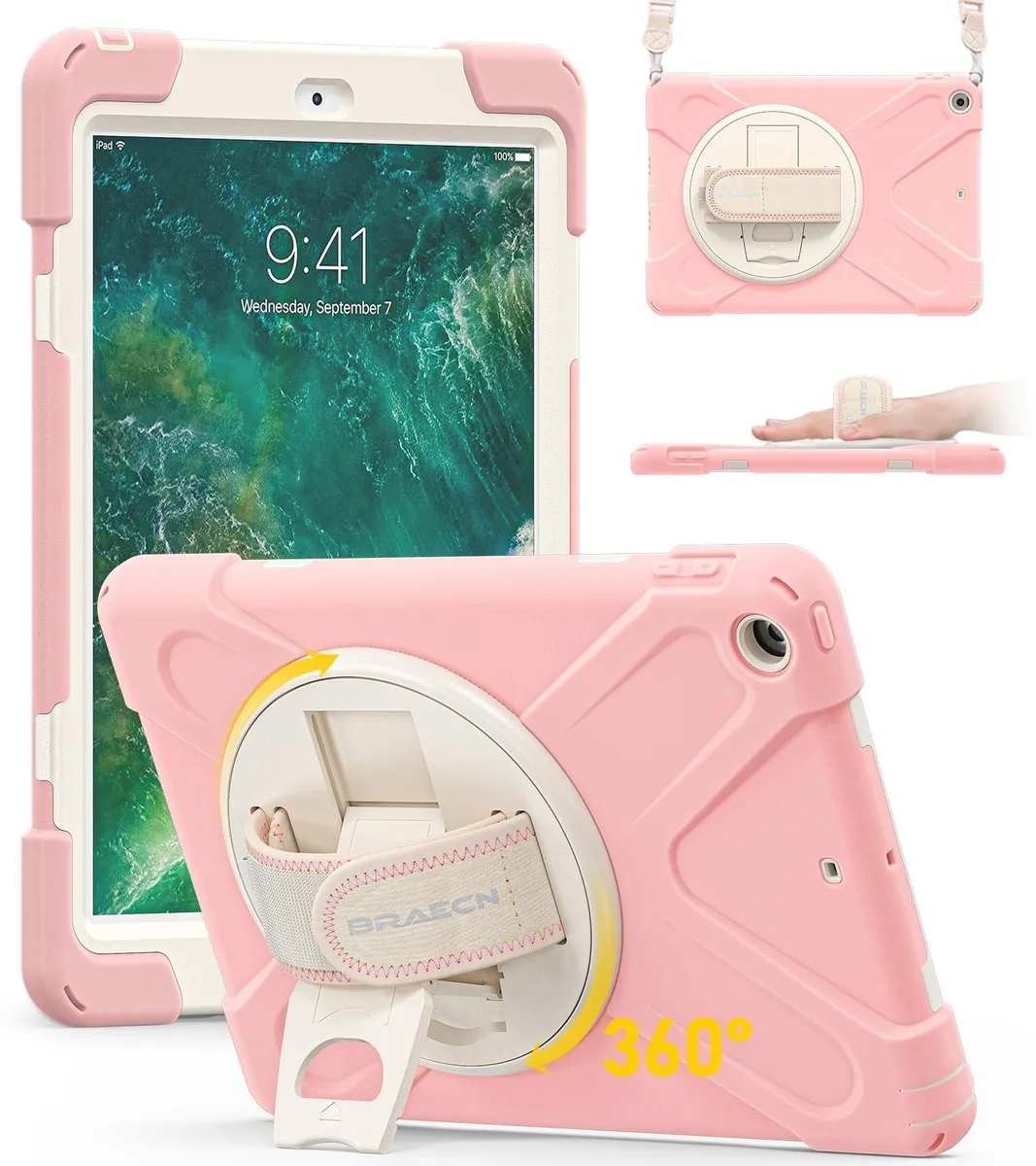 Batianda Batianda iPad 9.7 inch 2018/2017 2 in 1 accessory Sakura Pink — product photo