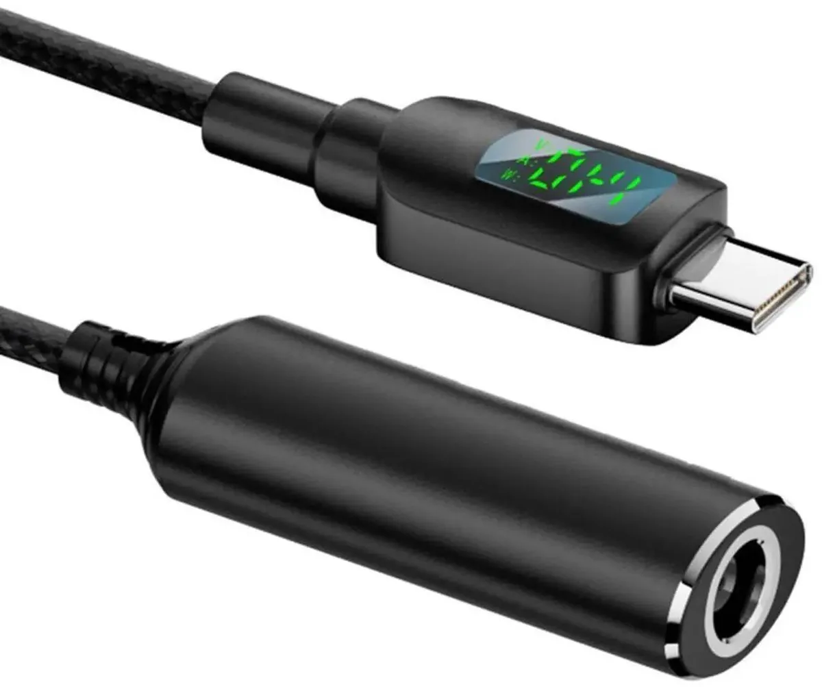 SMUGDESK SMUGDESK DC Jack 7.4x5.0mm to USB-C 140W LED Display Cable — product photo