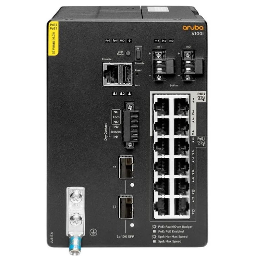 HPE HPE Aruba CX 4100i JL817A 12-port network switch — product photo