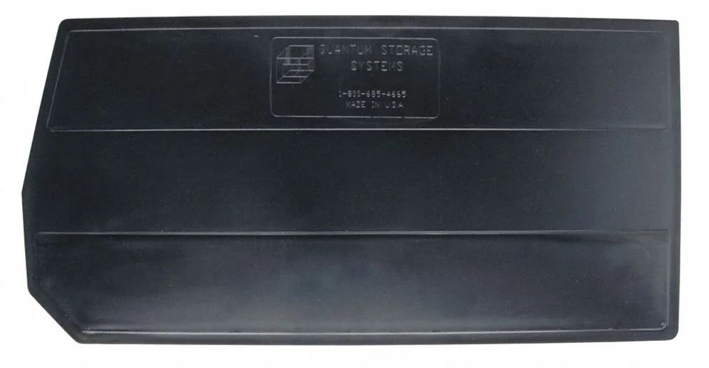 Quantum Quantum DUS974 Plastic Divider, Black, 28 3/8 in L, 10 1/4 in H — product photo