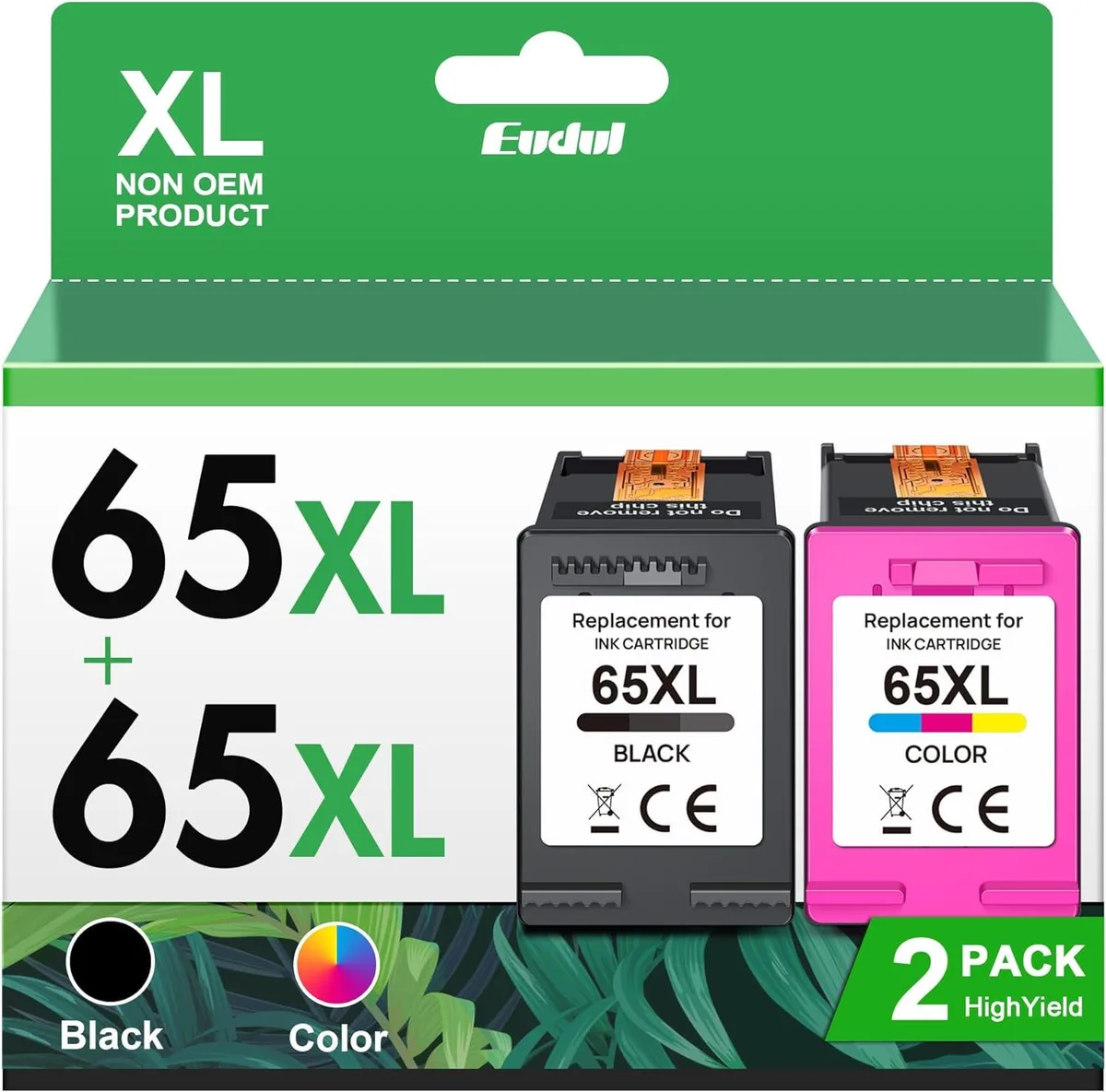 NuoTo NuoTo 65XL Ink Cartridges Black/Color Combo Pack 2 Pack — product photo
