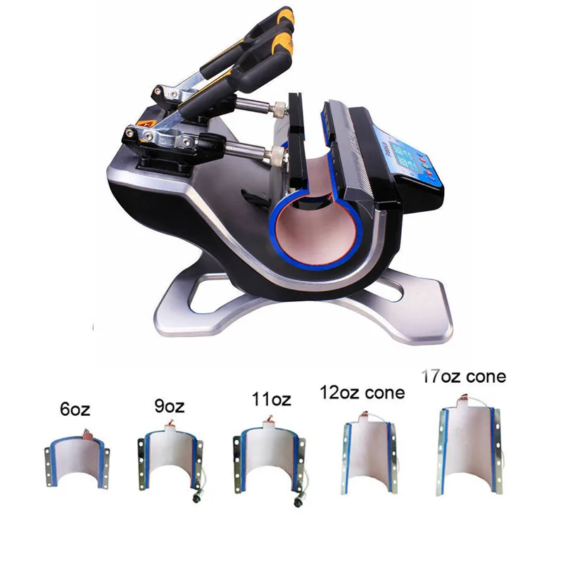 Intsupermai Intsupermai 5in1 Double Station Mug Heat Press 6oz 9oz 11oz 12oz 17oz — product photo