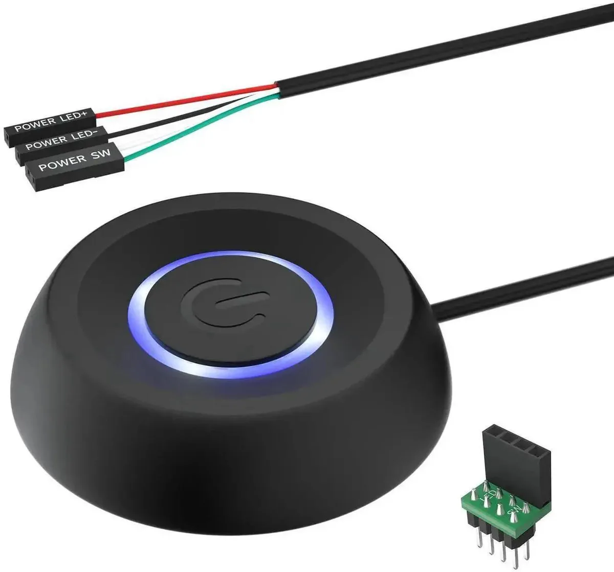 SMUGDESK SMUGDESK PC External Power Button with LED Indicator — product photo