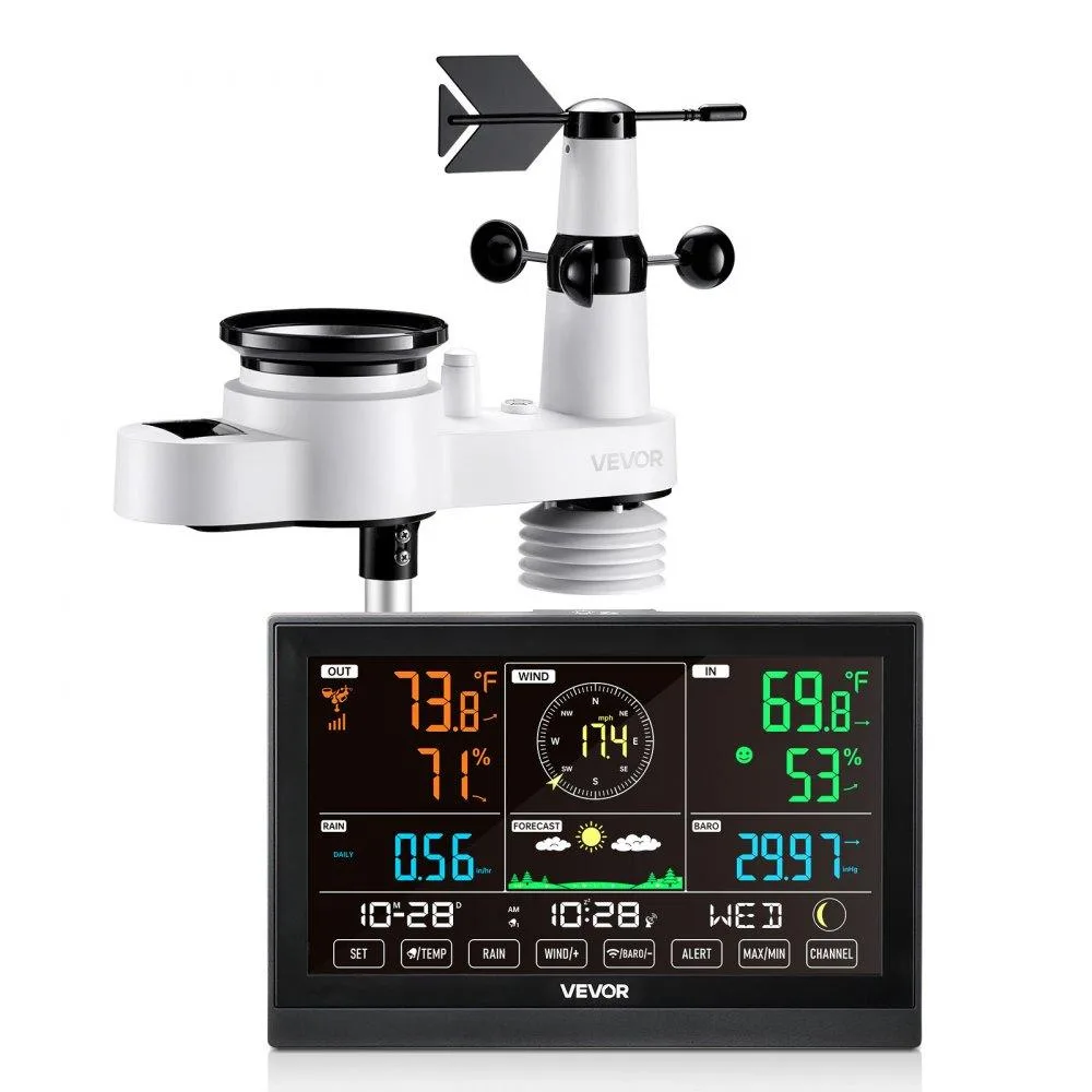 VEVOR VEVOR YT60310 5-in-1 Wireless Weather Station 7.5-Inch VA Display — product photo
