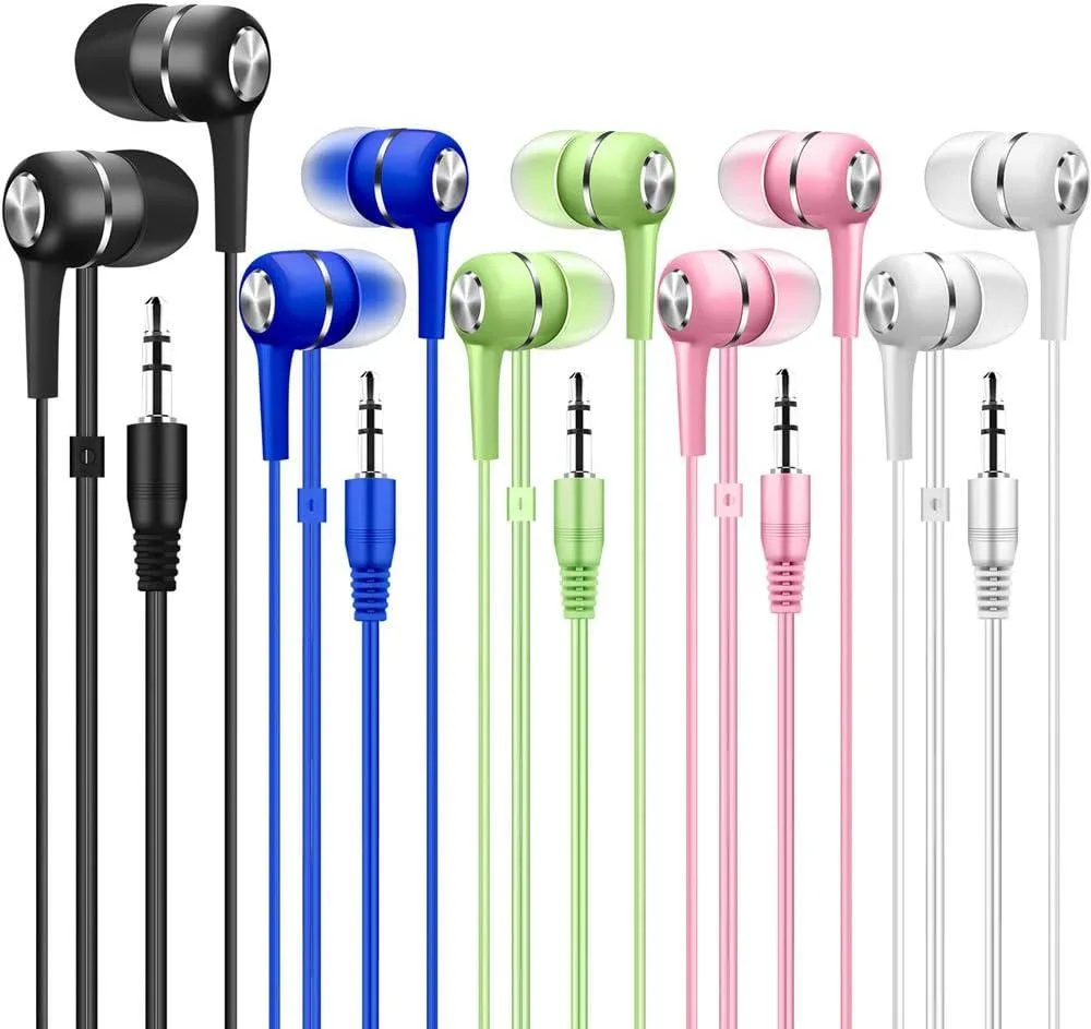 TUKO TUKO 10 Pack Earbuds Headphones Multicolor — product photo