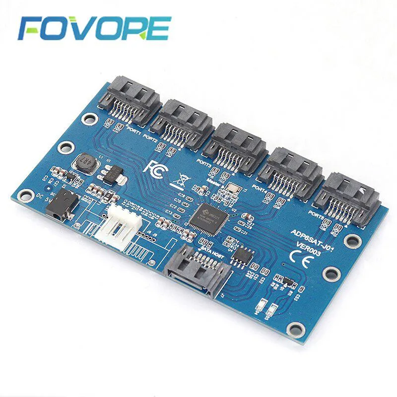 YINGHUA YINGHUA SATA 3.0 1 to 5 port multiplier expansion card — product photo