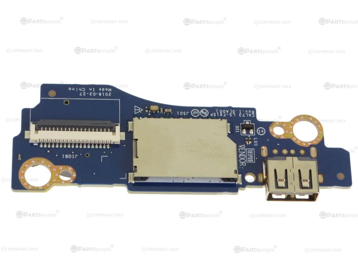 DELL DELL G Series G3 3779 USB SD Card Reader IO Board 110K9 — product photo