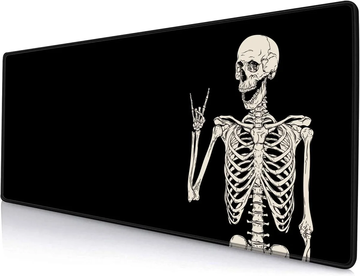 Fanstel Fanstel Gaming Mouse Pad 31.5x11.8 inch Black Human Skeleton — product photo