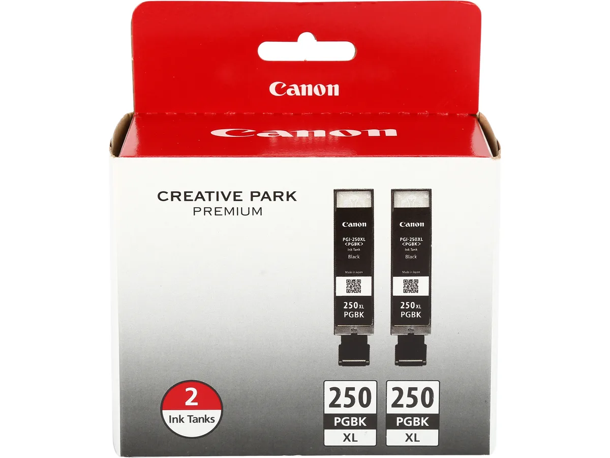 Canon Canon 6432B004 PGI-250 XL Pigment Black Ink Cartridges 2-Pack — product photo