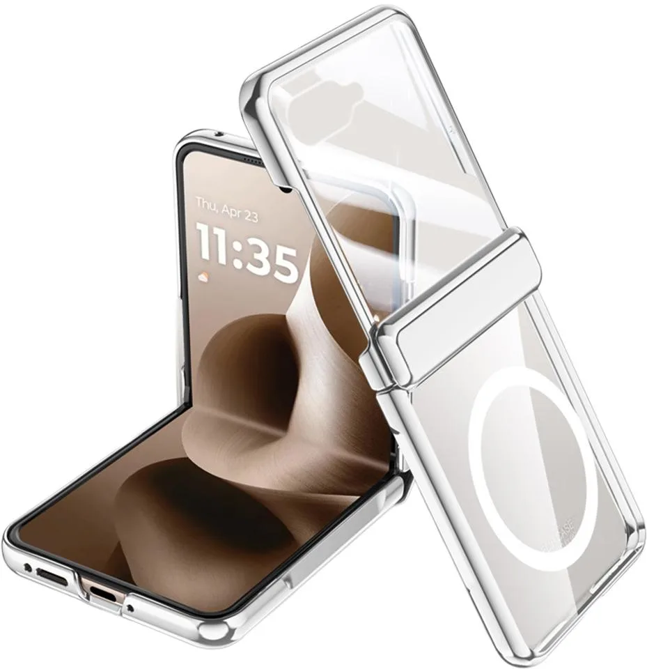 Nakedcellphone Nakedcellphone Case for Motorola RAZR ULTRA 2025/2026 Silver — product photo