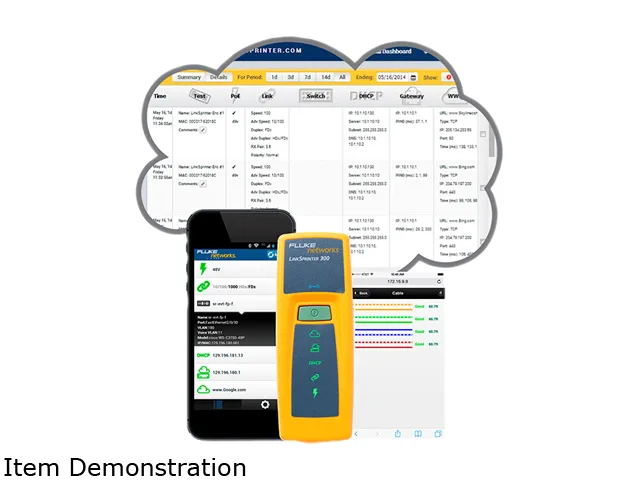 FLUKE networks FLUKE networks LSPRNTR-300 LinkSprinter Network Tester MODEL 300 — product photo