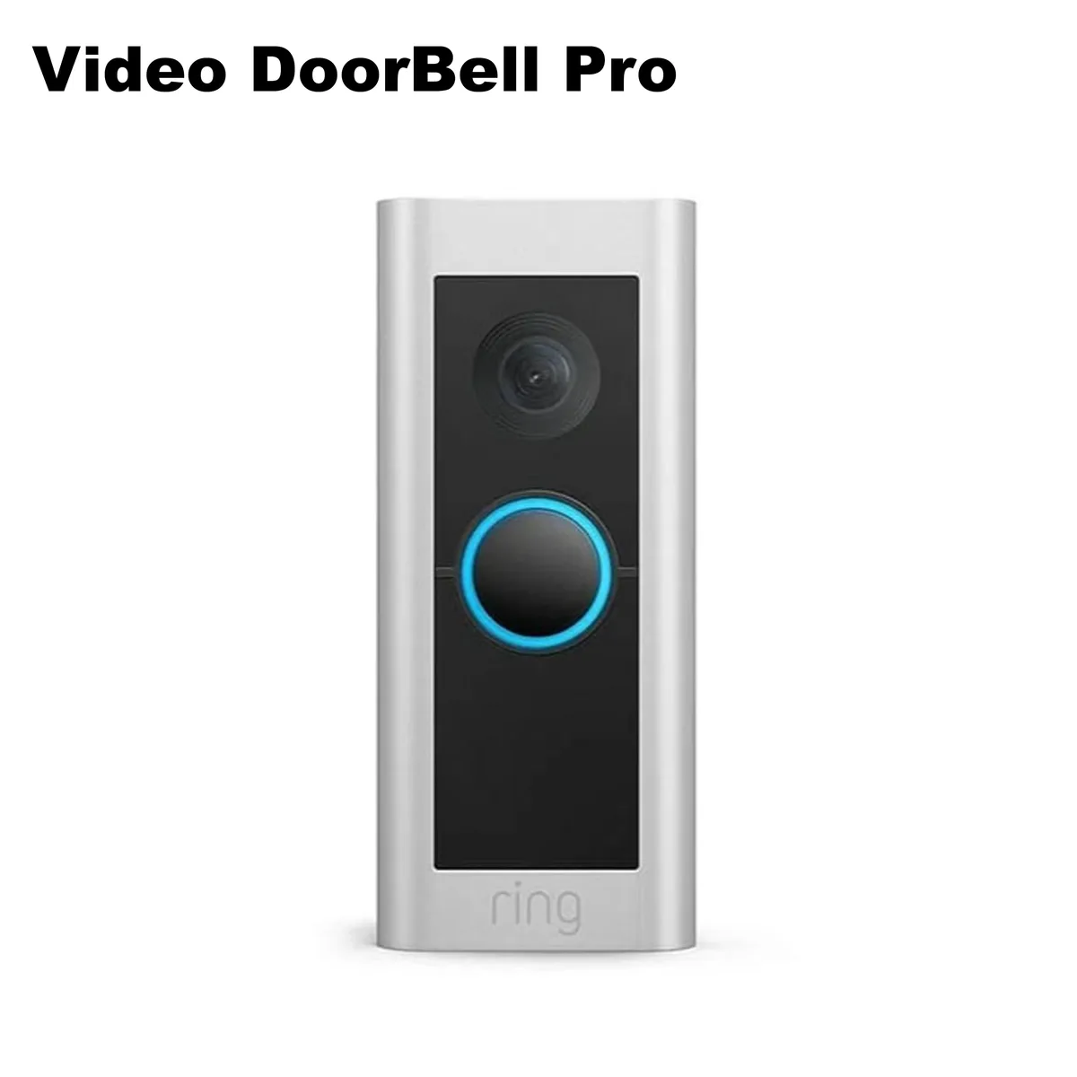 Ring Ring Doorbell Pro 2 Plus Satin Nickel 1536p 150° Radar 3D Motion — product photo