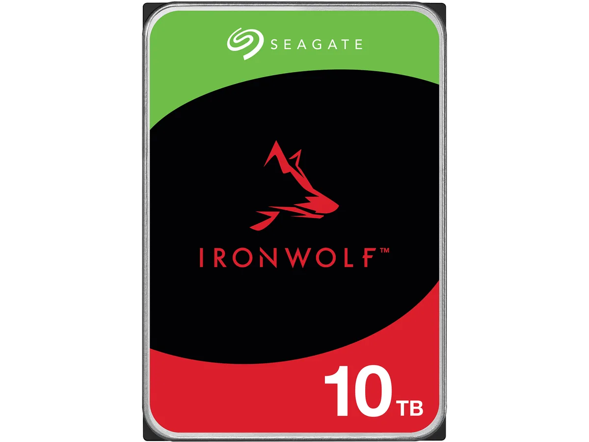 Seagate Seagate IronWolf 10TB 7200 RPM 256MB SATA 3.5" ST10000VN0008 internal hard drive — product photo