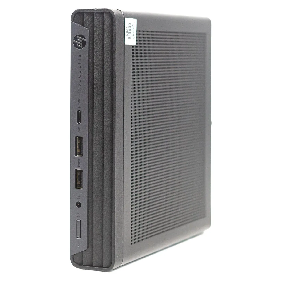 Small black rectangular mini desktop computer