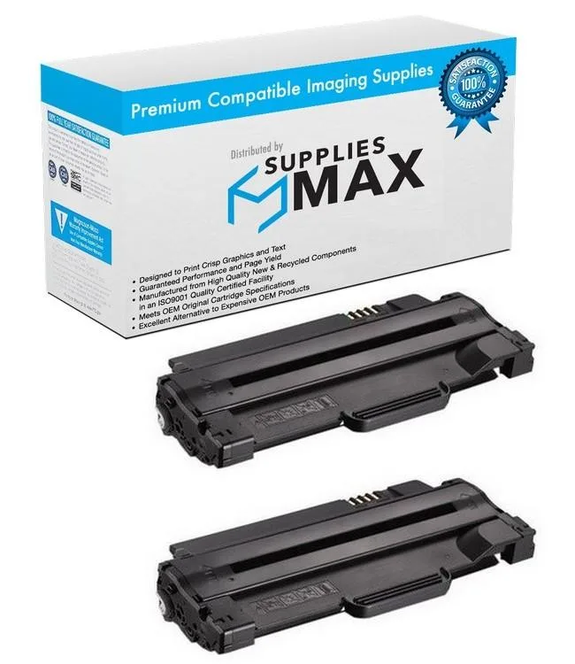 SuppliesMax SuppliesMax Remanufactured Toner Cartridge 2-pack 2500 pages Xerox 108R00909_2PK — product photo