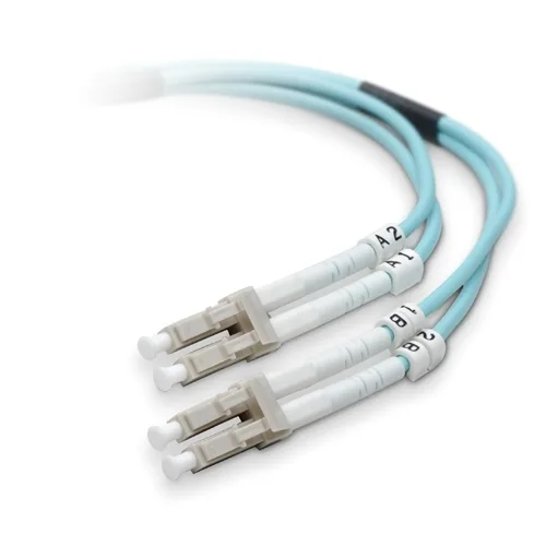 Belkin Belkin F2F402LL-03M-G 10 ft LC/LC Duplex Multimode Fibre Optic Cable 50/125 Aqua — product photo
