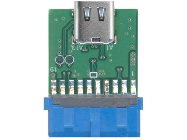 LORDWORLD LORDWORLD USB 3.1 Type C to USB 3.0 Motherboard Adapter 19/20 Pin Header 5Gbps Green — product photo