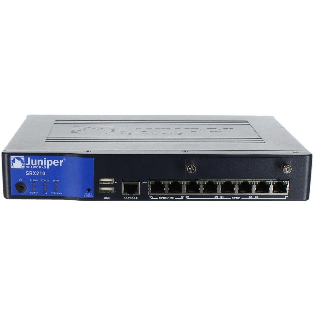 HPE Juniper Networking HPE Juniper Networking SRX210H 2P 1GbE 6P 10/100 Services Gateway — product photo
