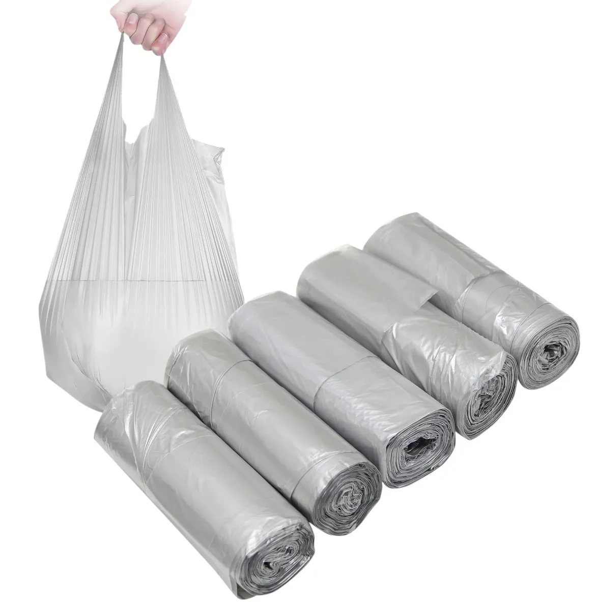 YYaaloa 4 Gallon Trash Bags Silver 100 Count — product photo