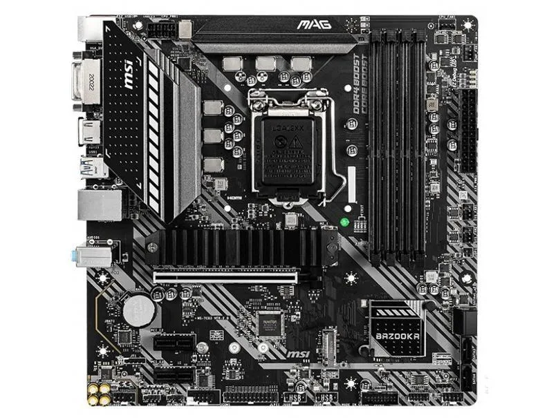 MSI MSI MAG B460M BAZOOKA LGA 1200 DDR4 128GB Micro ATX Intel motherboard — product photo