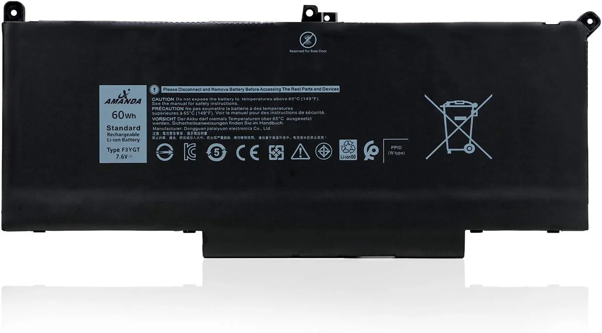 NShi NShi F3YGT 7.6V 60Wh 4-Cell laptop battery — product photo