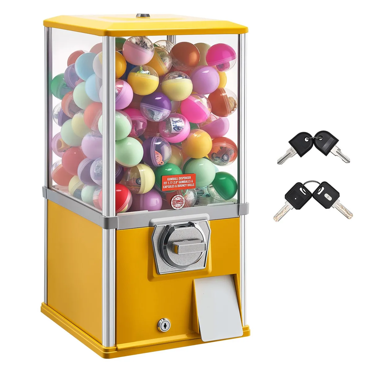 VEVOR VEVOR Gumball Machine ak120 21 inch Yellow 25 Cent — product photo
