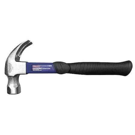 Westward 20 oz curved claw hammer with fiberglass handle