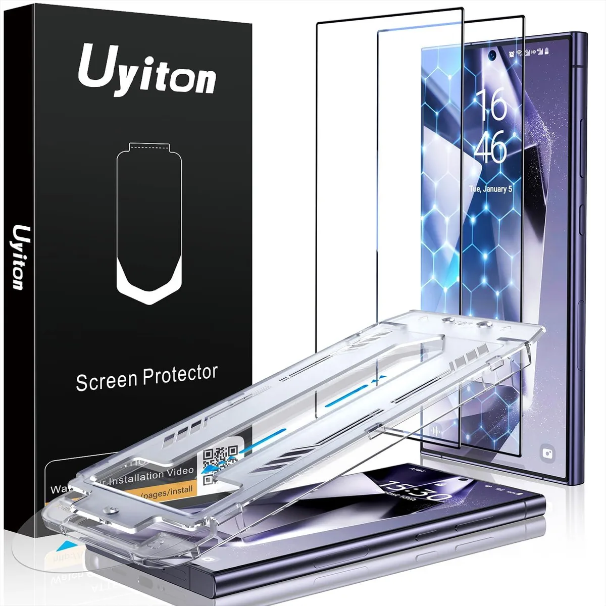 NuoTo NuoTo UnBreak-Glass Screen Protector for Galaxy S24 Ultra 6.8 2 Pack — product photo