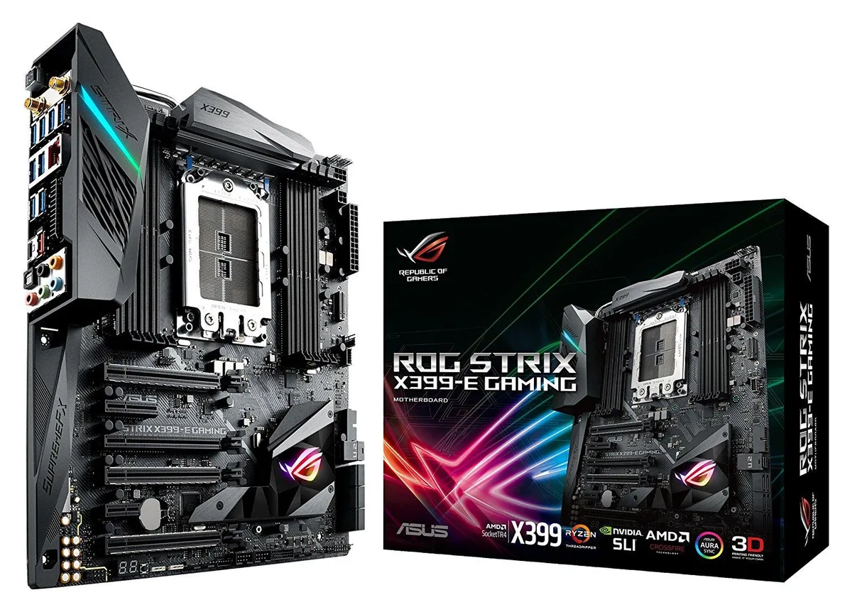 ASUS ASUS ROG Strix X399-E Gaming AMD motherboard 128GB DDR4 — product photo