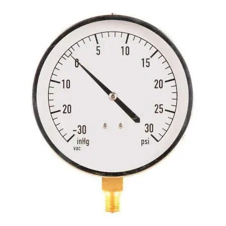 Value Brand Value Brand Industrial Compound Gauge 30 to 0 to 30 psi 4 1/2 in Dial 18C741 — product photo