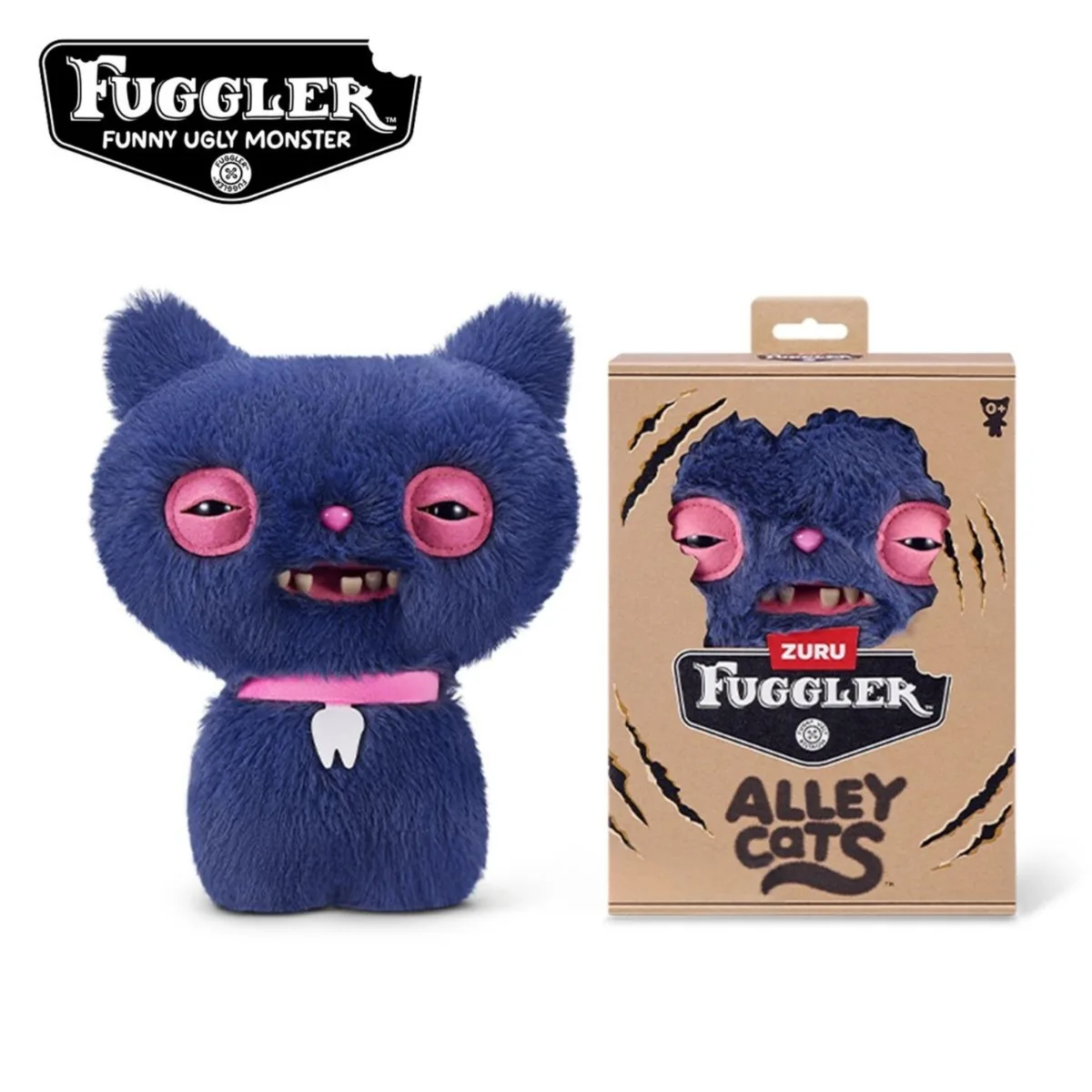 Zuru Zuru Fuggler Alley Cats Cheeze Soft Blue 9 Inch Plush Toy — product photo