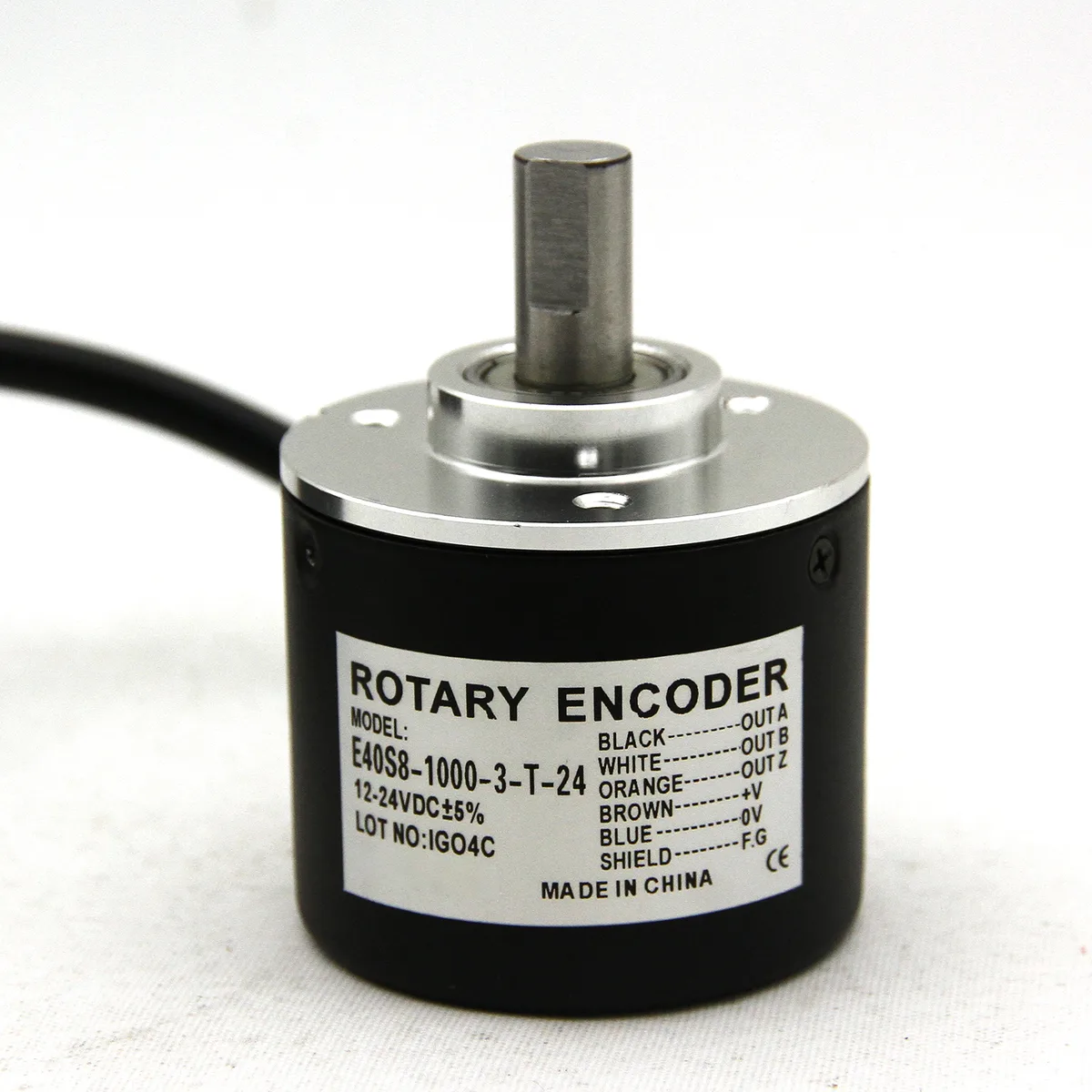 Autonics Corp Autonics Corp E40S8-1000-3-N-24 Incremental Rotary Encoder 1000P/R NPN 12-24VDC — product photo