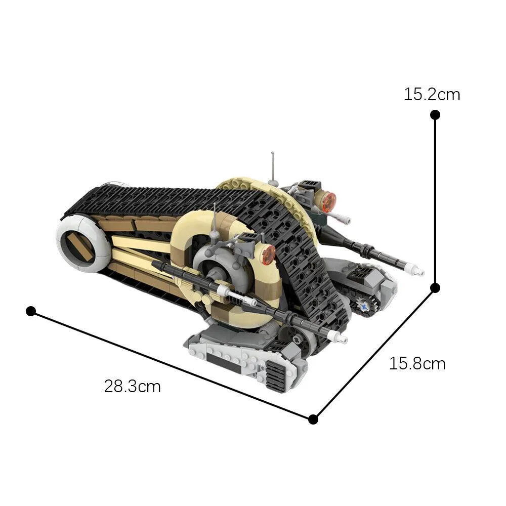 ZITIANYOUBUILD ZITIANYOUBUILD C7631 NR-N99 Persuader-class Robot Enforcer Tank 670 Parts — product photo