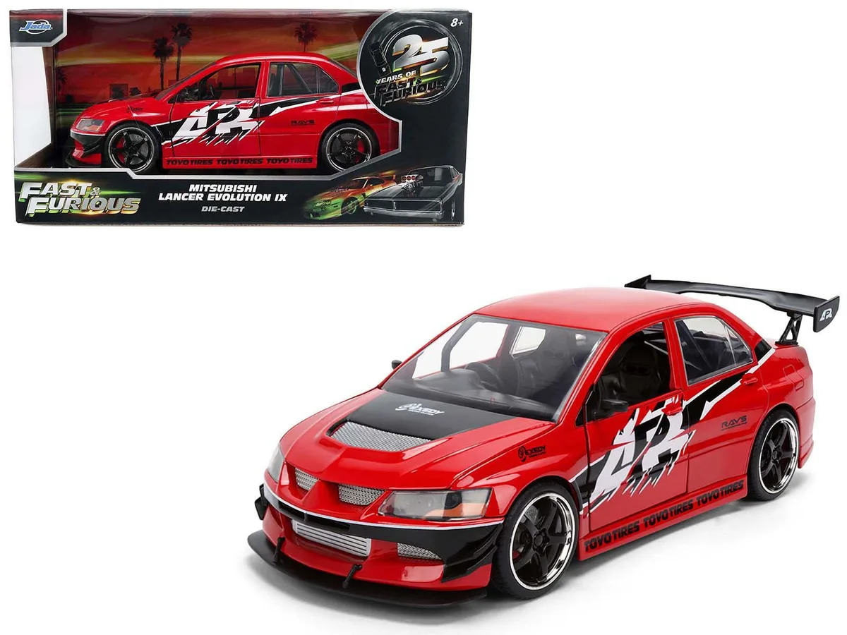 Jada Jada Sean's Mitsubishi Lancer Evolution IX RHD Red 1/24 Diecast "Tokyo Drift — product photo