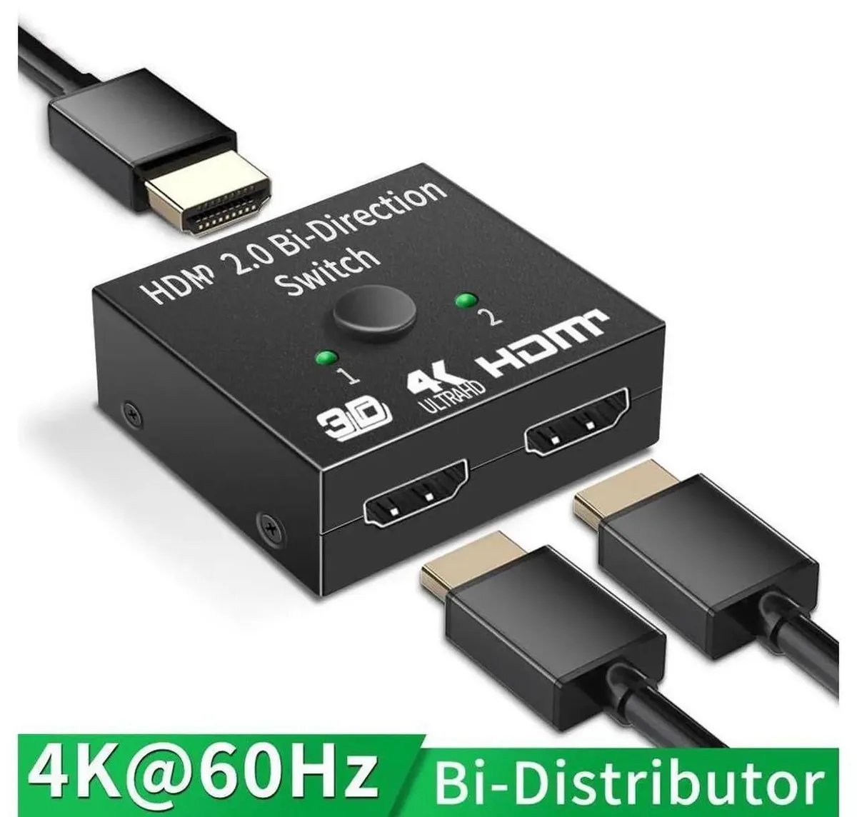 SMUGDESK SMUGDESK Bi-Directional HDMI Switcher 2 Port 4K 1080P — product photo