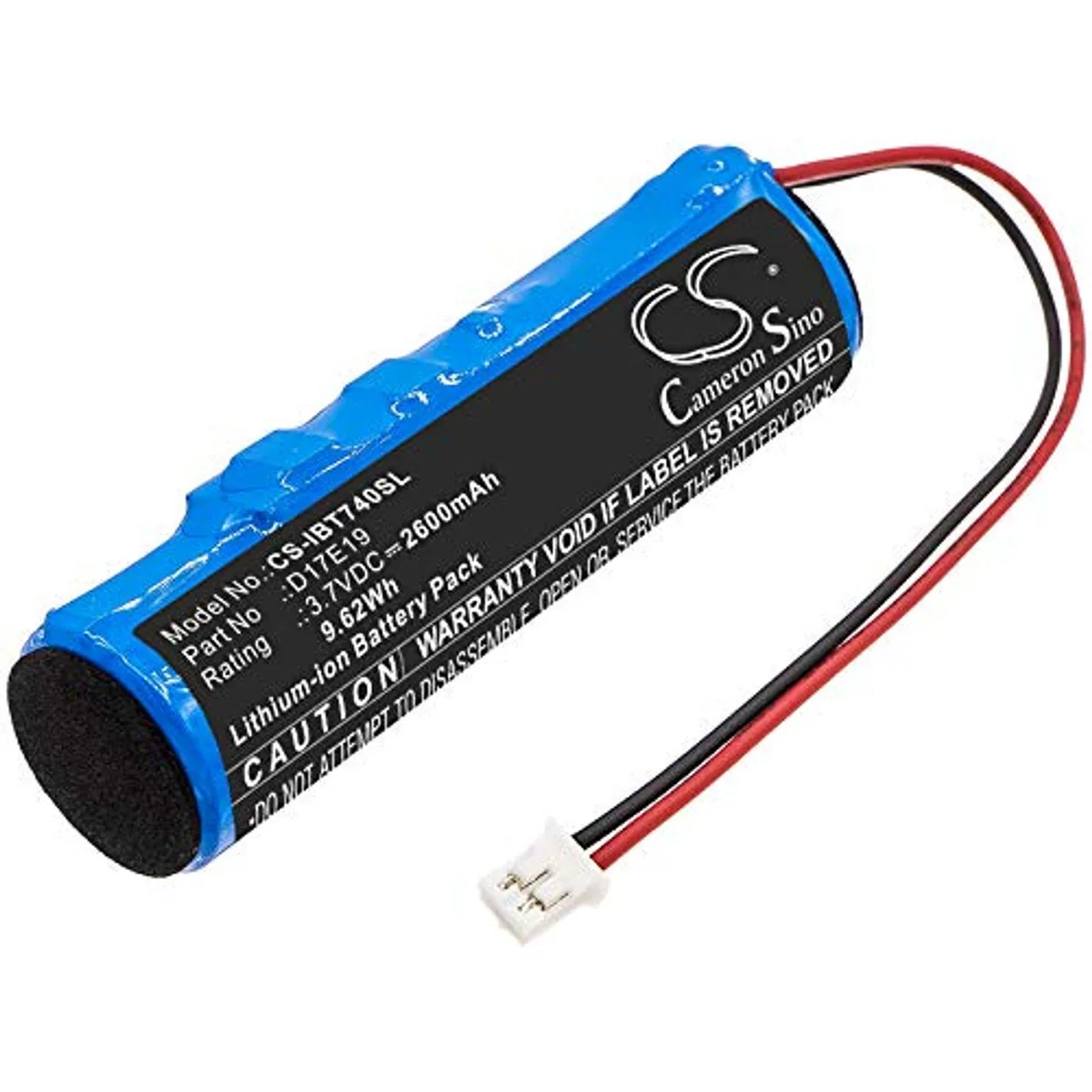  Cameron Sino Battery for iHome iBT74 D17E19 2600mAh 3.7V — product photo